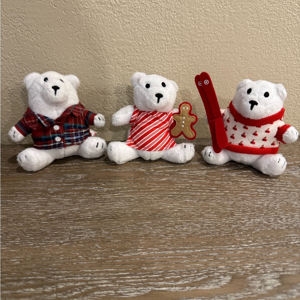 NWT BearTARGET LIMITED EDITION HOLIDAY PLUSH BEAR Bundle set of 3